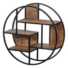 Mangohouten Wandrek Bowi Rond 80 cm