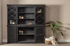 Mangohouten Buffetkast Milan 160 cm Dubbele Deurtjes X Zwart