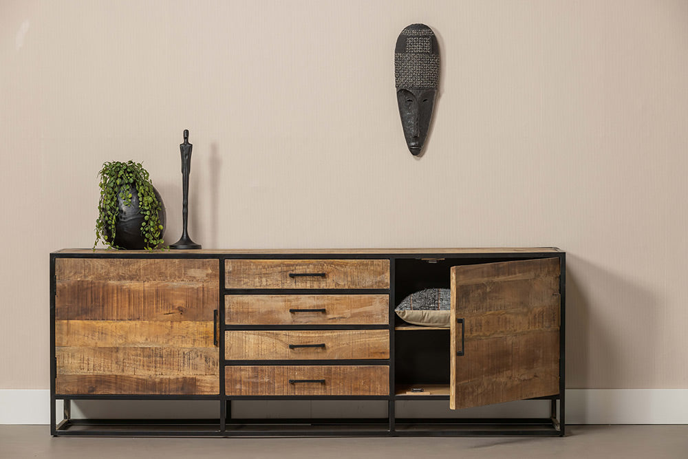 Mangohouten Dressoir Lowen 210 cm