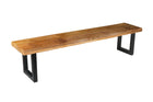 Mangohouten eetkamerbank Roy U-poot 140x40 cm