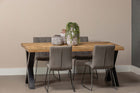 Mangohouten eettafel rechthoek 