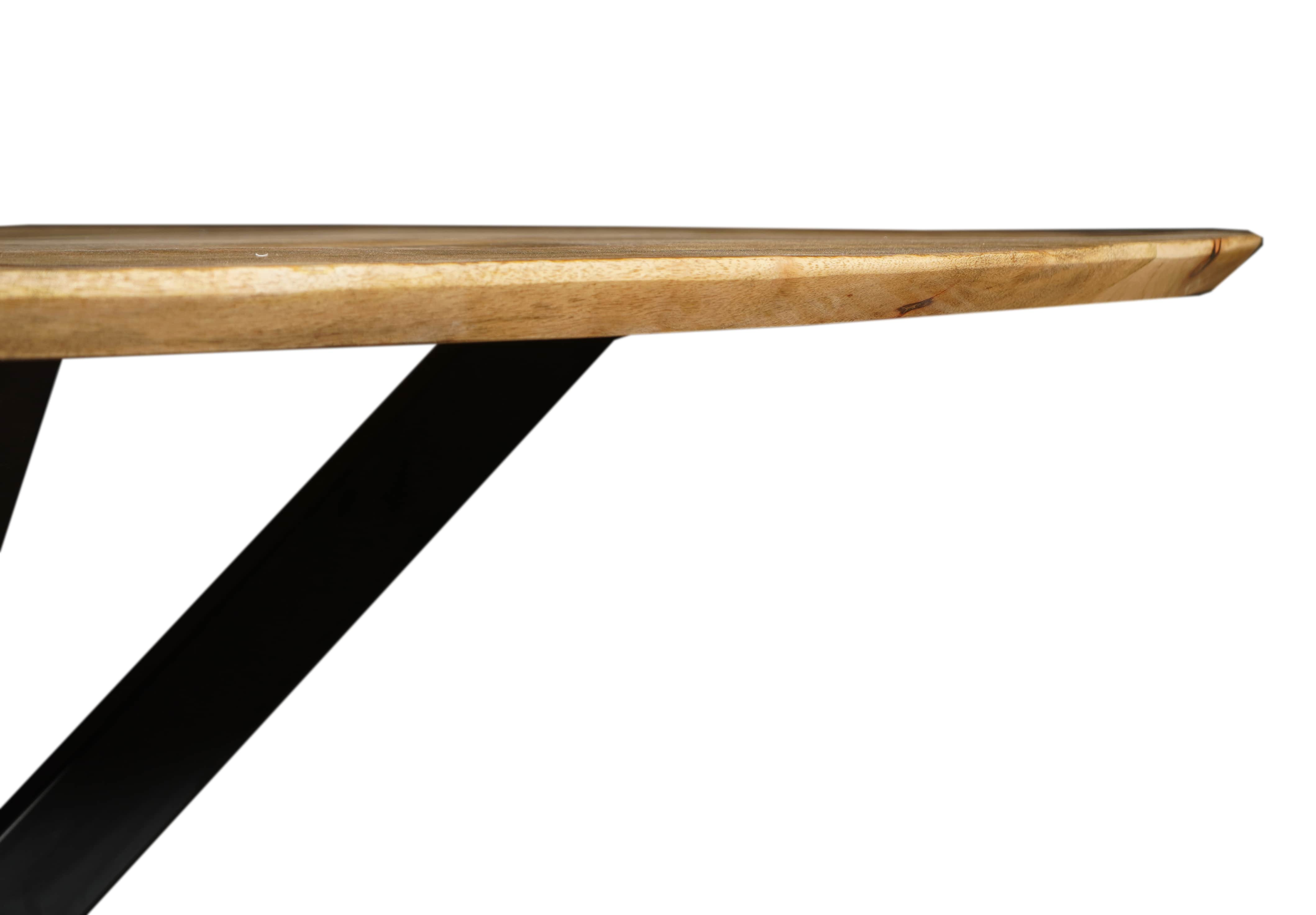 Mangohouten Eettafel Ovaal Julia 300x130 cm (2,5 cm)