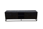 Mangohouten TV Meubel Sabia 200 cm Zwart