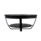 Mangohouten Salontafel Maeve Rond 65 cm Zwart