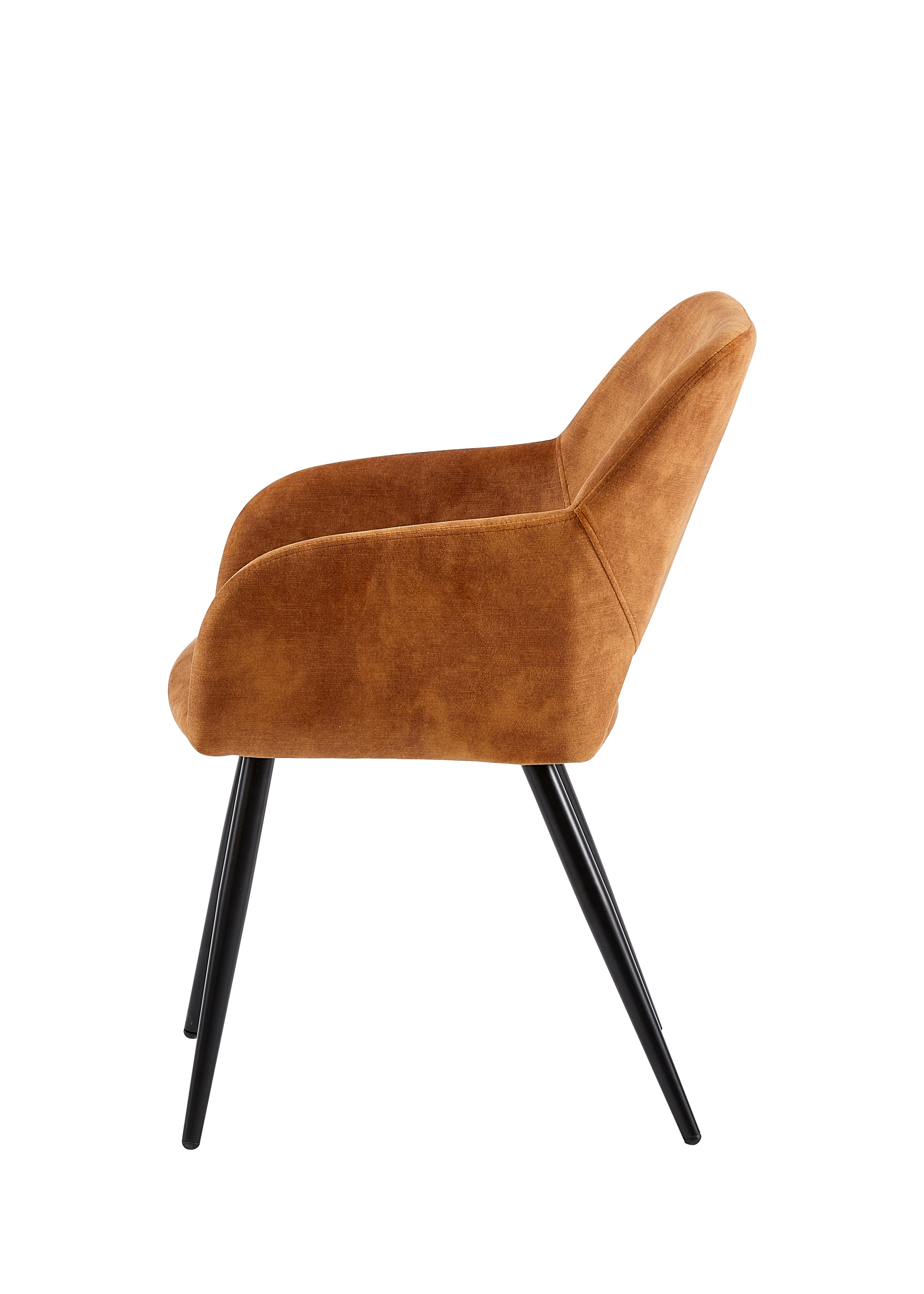 Eettafelstoel Oslo Cognac Fluweel