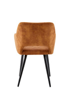 Eettafelstoel Oslo Cognac Fluweel