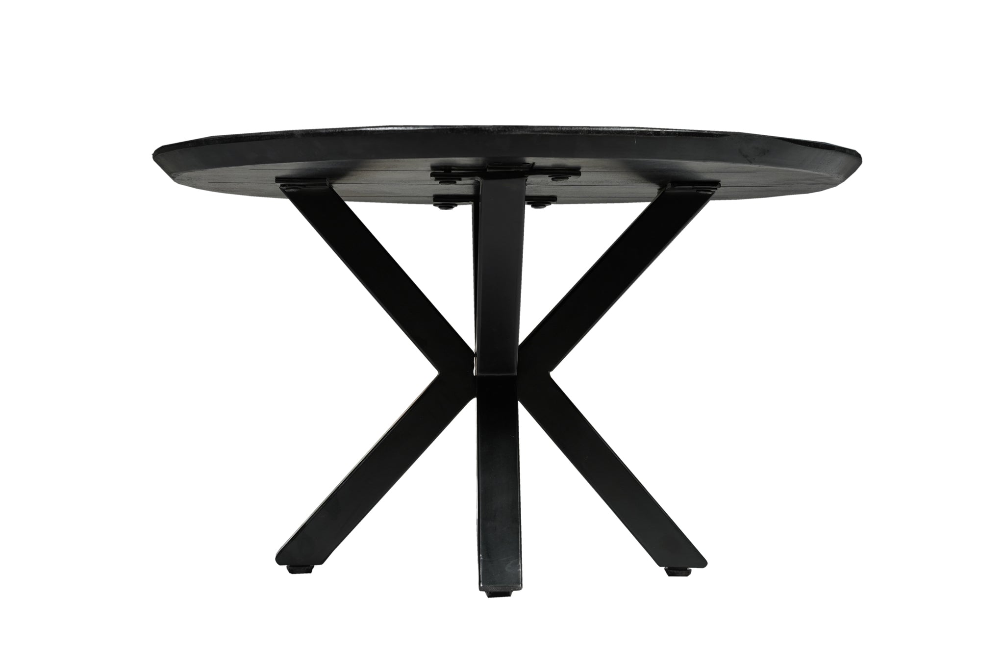 Eettafel met zwart onderstel