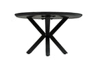 Eettafel met zwart onderstel